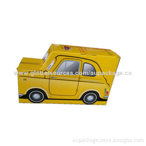 Cardboard box in car shape for toy package
